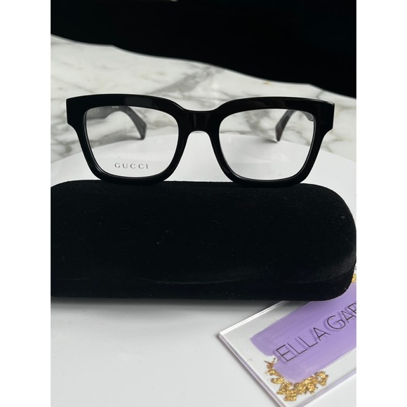 NEW Gucci GG1138O Black Eyeglasses Frames Unisex - Picture 8 of 10